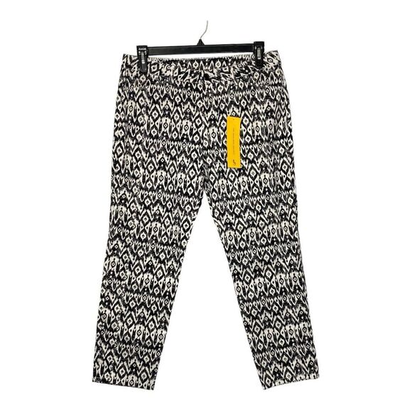 Lole Jolie Ikat Print Ankle Cropped Pants - Size 10 - Picture 1 of 11